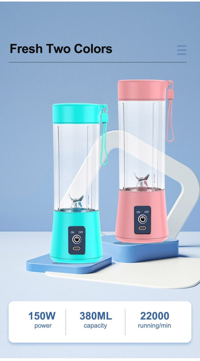 مخلوط کن شارژی 6 تیغ JUICE CUP - Image 9